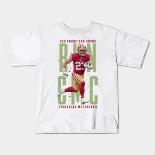 Christian Mccaffrey Aesthetic Tribute 〶 Kids T-Shirt